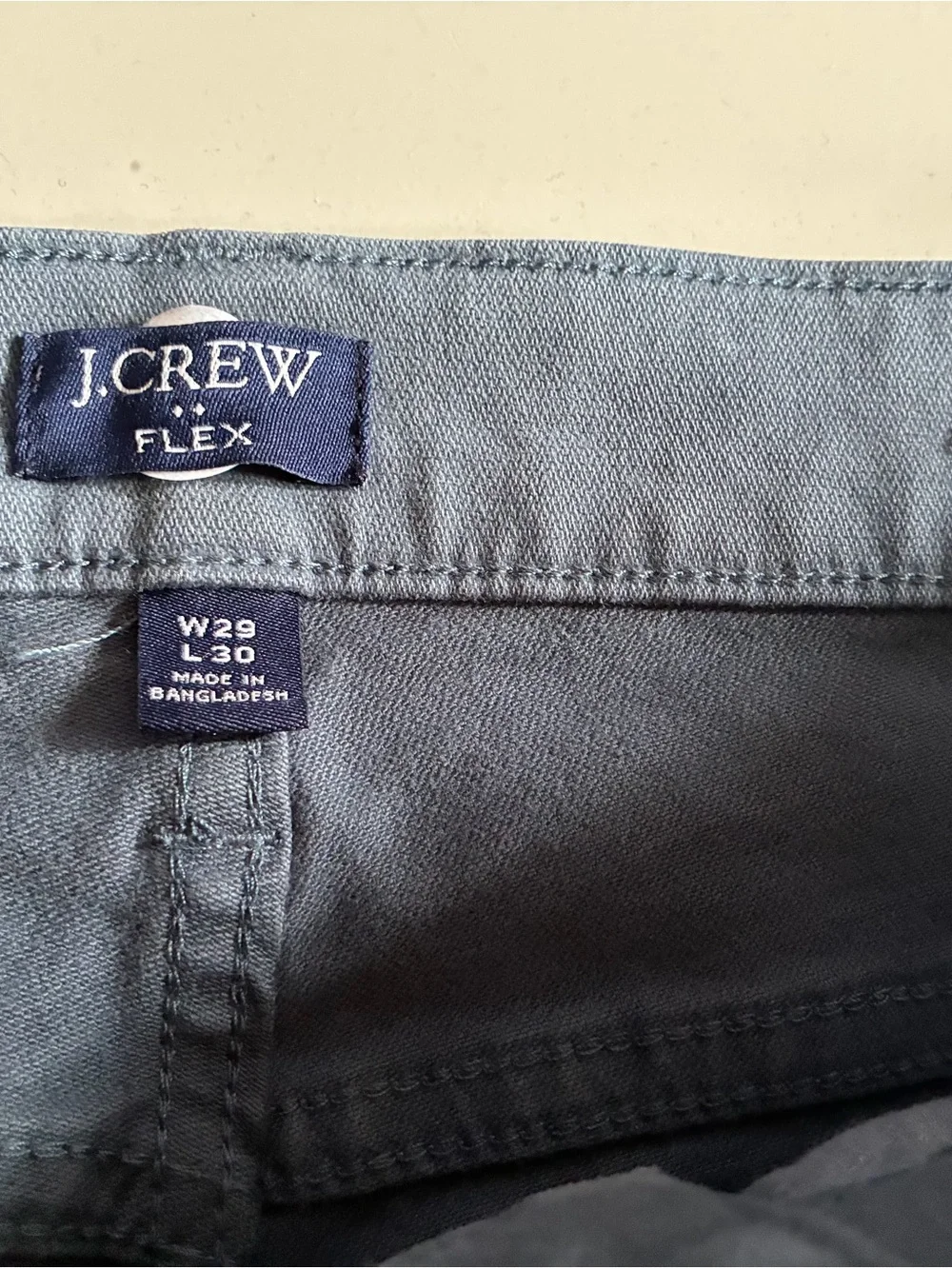 J. Crew Flex Slim Pants in Slate Blue-Grey